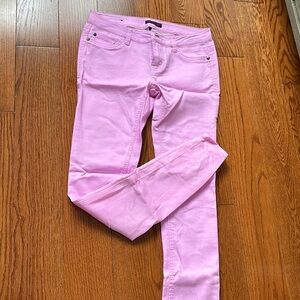 Pink skinny jeans
